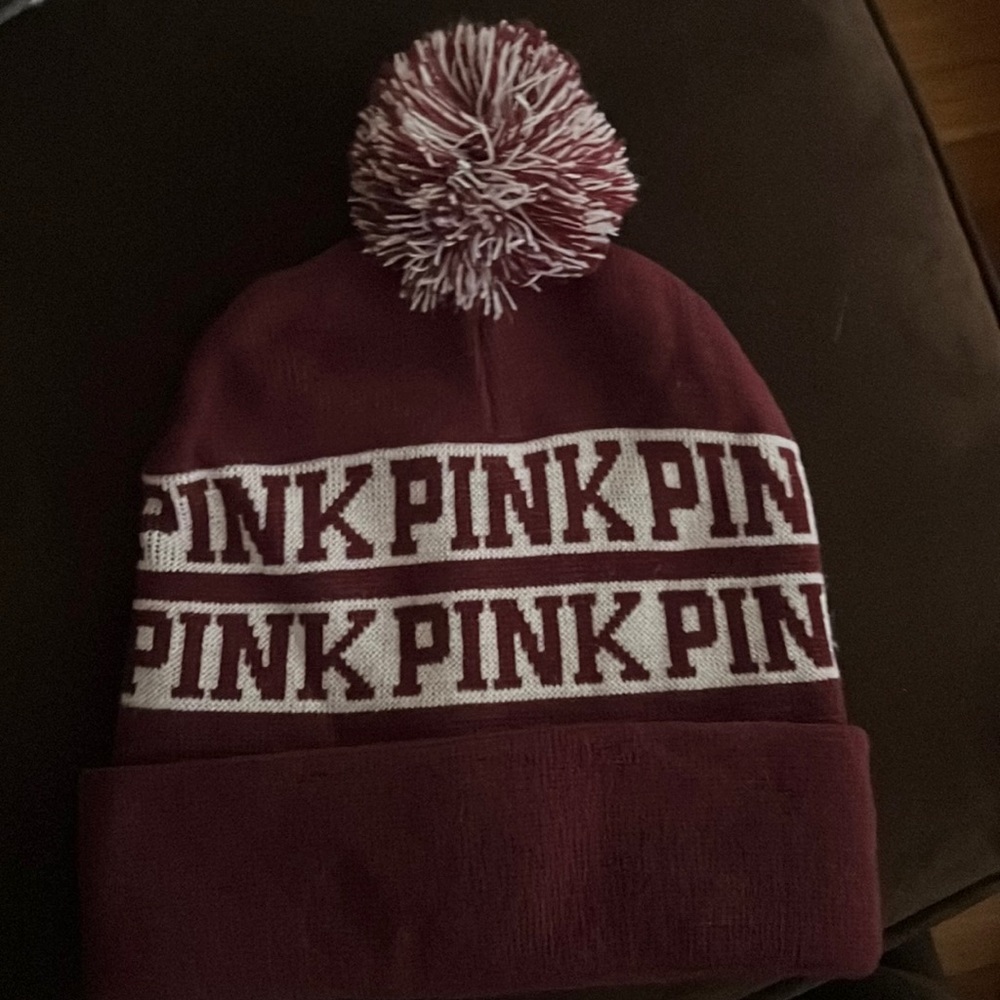 Victoria’s Secret “Pink” winter hat, one size fits all.